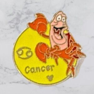 Little Mermaid Sebastian Crab Cancer Zodiac Individual Disney Trading Pin